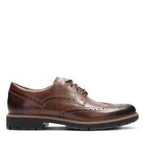 Clarks Batcombe Wing Erkek Oxford Ayakkabı Koyu Kahverengi | CLK841ZMO