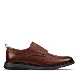 Clarks Chantry Wing Erkek Oxford Ayakkabı Koyu Kahverengi | CLK047BQJ