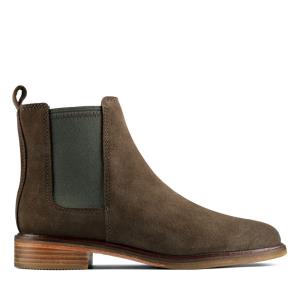 Clarks Clarkdale Arlo Kadın Bilek Boy Bot Koyu Zeytin Yeşili | CLK308OZV