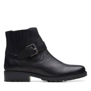 Clarks Clarkwell Askılı Kadın Bilek Boy Bot Siyah | CLK346RVU