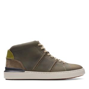 Clarks CourtLite Hi Erkek Originals Bot Koyu Zeytin Yeşili | CLK851TJO