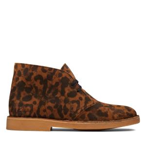 Clarks Desert Boot 2 Kadın Bilek Boy Bot Leopar | CLK045FGJ