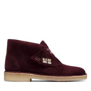 Clarks Desert Boot Kadın Bilek Boy Bot Bordo | CLK234VUT