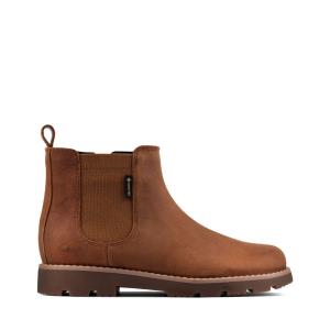 Clarks Heath Sea GORE-TEX Kid Erkek Çocuk Originals Bot Kahverengi | CLK653FAY