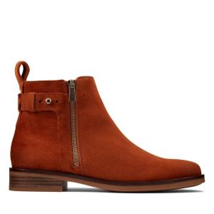 Clarks Memi Lo Kadın Bilek Boy Bot Koyu Kahverengi | CLK935OYX