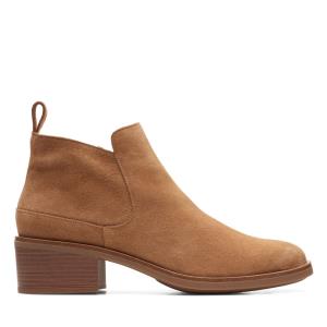 Clarks Memi Zip Kadın Bilek Boy Bot Kahverengi | CLK671UKQ