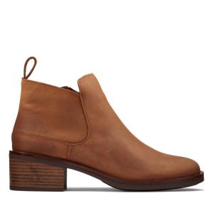 Clarks Memi Zip Kadın Bilek Boy Bot Koyu Kahverengi | CLK450IFE