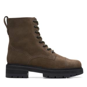 Clarks Orianna Cap Kadın Bilek Boy Bot Koyu Zeytin Yeşili | CLK612ZVP