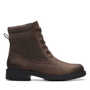 Clarks Orinoco 2 Spice Kadın Bilek Boy Bot Koyu Kahverengi | CLK784OBI