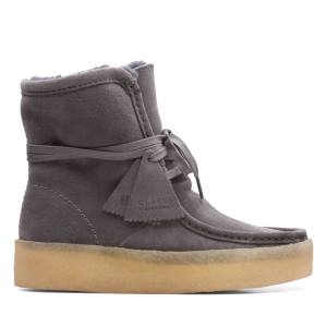 Clarks Wallabee Cup Hi Kadın Günlük Bot Gri | CLK623VXH