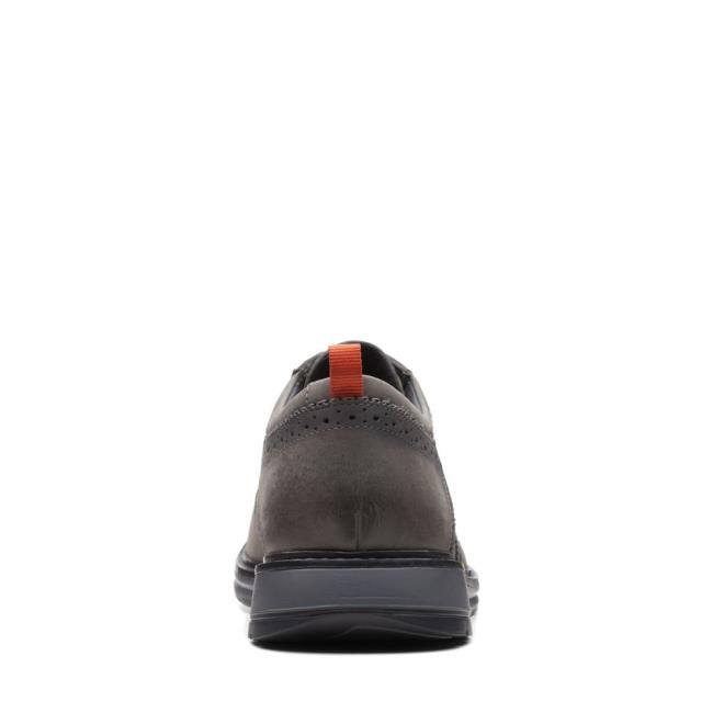 Clarks Chantry Wing Erkek Oxford Ayakkabı Koyu Gri | CLK913GTL