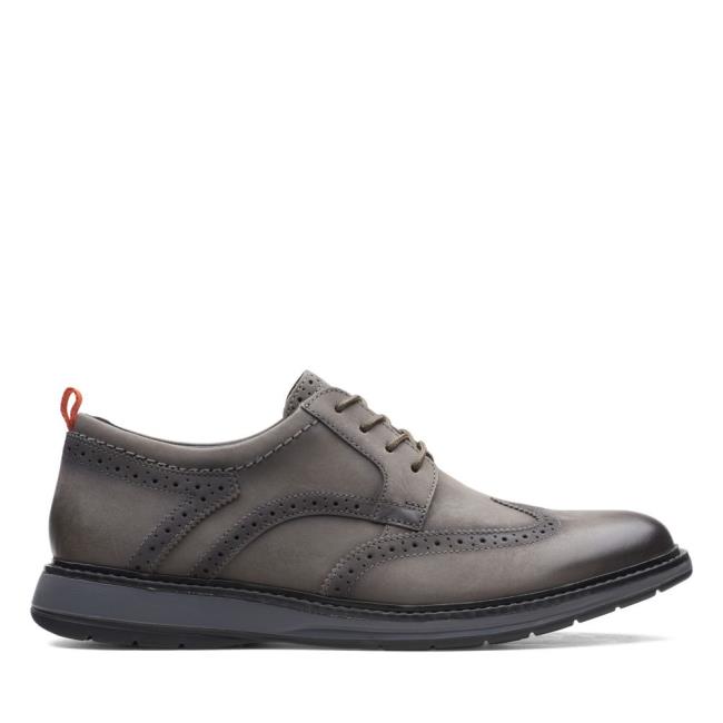 Clarks Chantry Wing Erkek Oxford Ayakkabı Koyu Gri | CLK913GTL