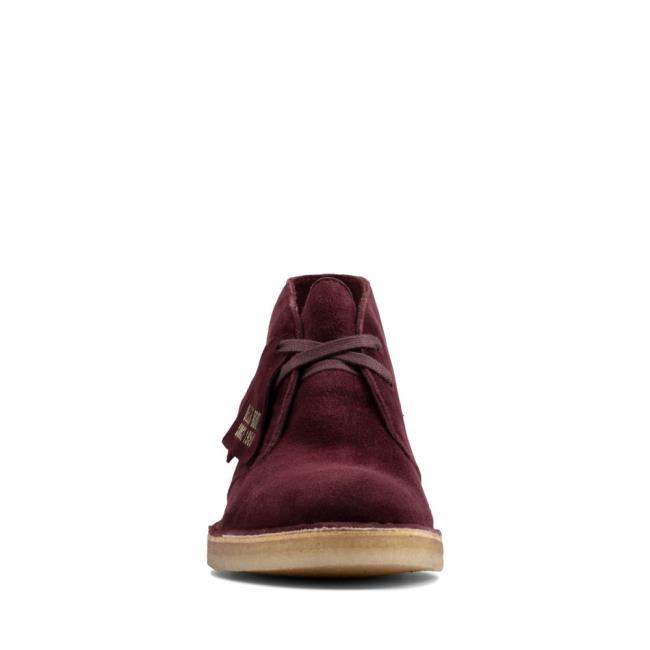 Clarks Desert Boot Kadın Bilek Boy Bot Bordo | CLK234VUT