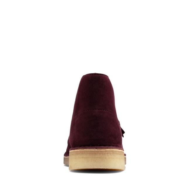 Clarks Desert Boot Kadın Bilek Boy Bot Bordo | CLK234VUT