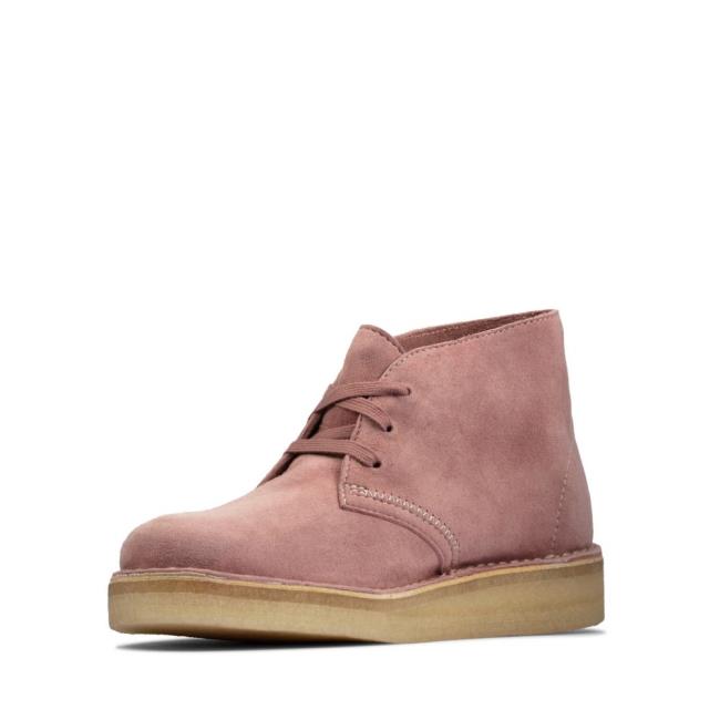 Clarks Desert Coal Kadın Bilek Boy Bot Pembe | CLK274CRG