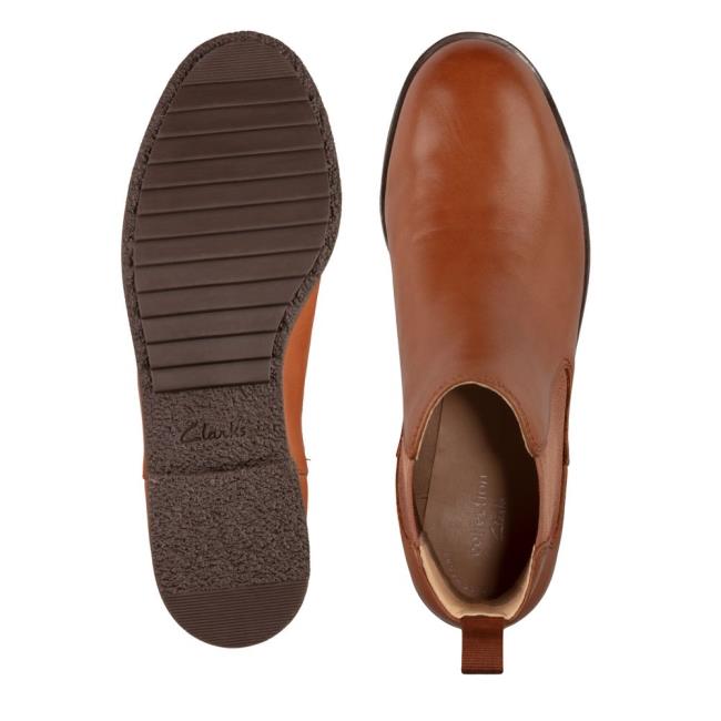 Clarks Griffin Plaza Kadın Bilek Boy Bot Koyu Kahverengi | CLK158ZGE