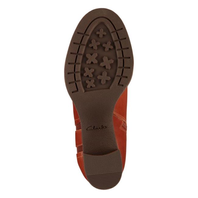 Clarks Mable Easy Kadın Bilek Boy Bot Koyu Kahverengi | CLK901QLD