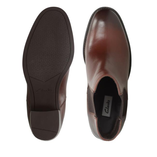 Clarks Mascarpone Bay Kadın Bilek Boy Bot Kahverengi | CLK354FAG