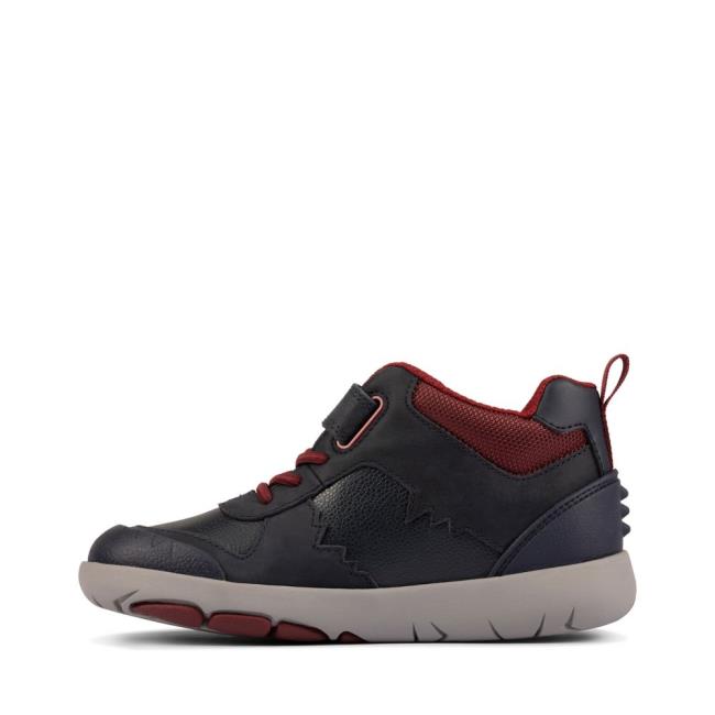 Clarks Rex Park Kid Erkek Çocuk Originals Bot Lacivert | CLK846CWZ