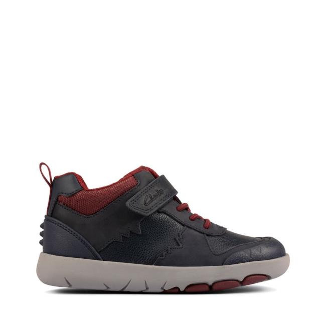 Clarks Rex Park Kid Erkek Çocuk Originals Bot Lacivert | CLK846CWZ