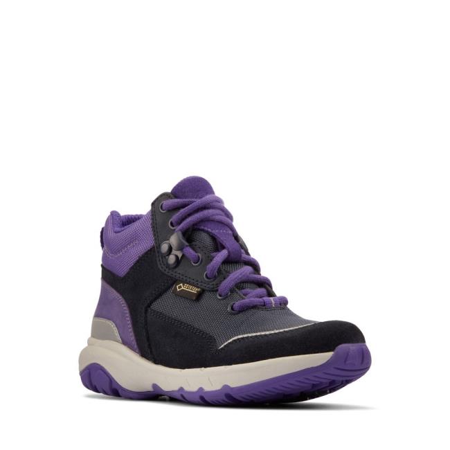 Clarks Rock Race GORE-TEX Kid Erkek Çocuk Originals Bot Lacivert | CLK518SPJ