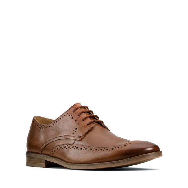 Clarks Stanford Limit Erkek Oxford Ayakkabı Kahverengi | CLK059KJG