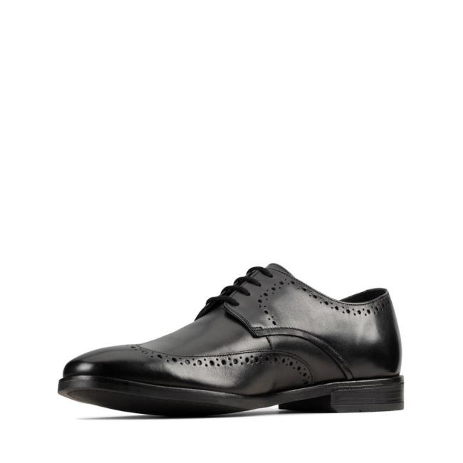 Clarks Stanford Limit Erkek Oxford Ayakkabı Siyah | CLK491IMK