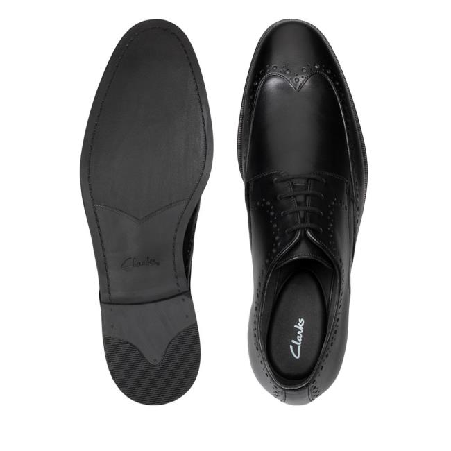 Clarks Stanford Limit Erkek Oxford Ayakkabı Siyah | CLK491IMK