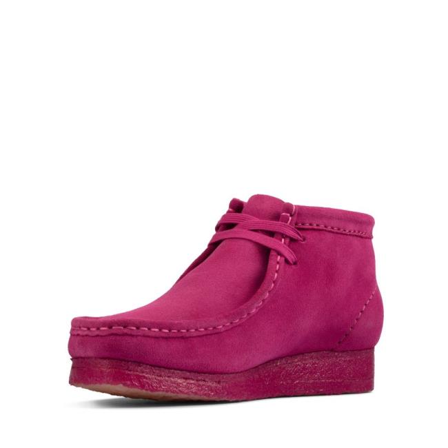 Clarks Wallabee Boot Kadın Bilek Boy Bot Mor | CLK062ATF