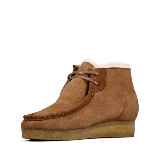 Clarks Wallabee Boot Kadın Bilek Boy Bot Kahverengi | CLK270ZKA