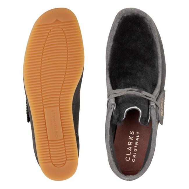 Clarks Wallabee Wedge Kadın Günlük Bot Koyu Gri | CLK962QLA